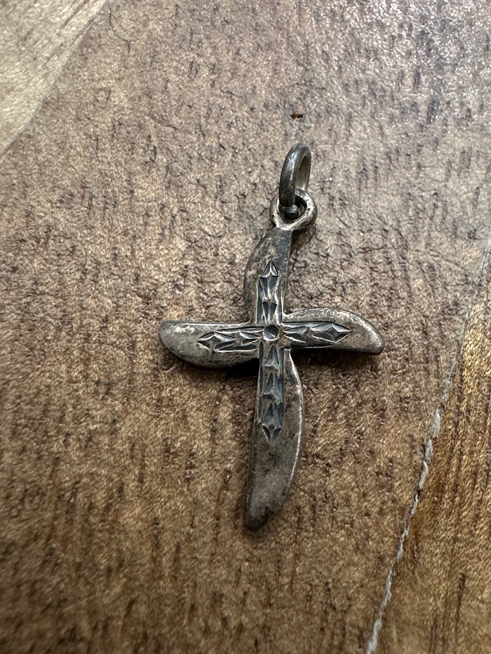 Dainty Vintage Cross Sterling Pendant